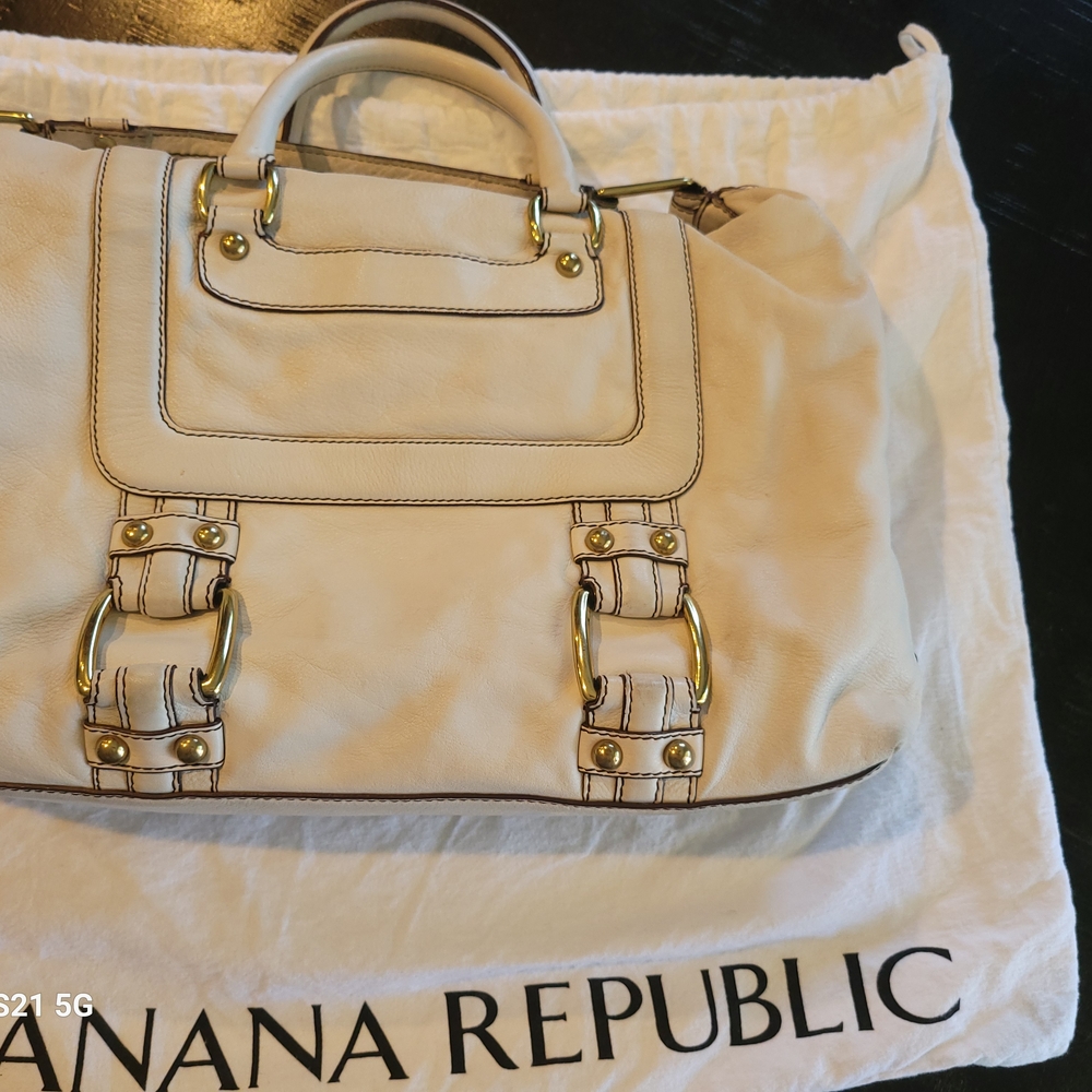 Banana Republic Cream Leather Women's Bag